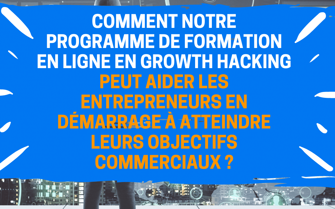 Comment notre programme de formation en ligne en growth hacking peut aider les entrepreneurs en démarrage à atteindre leurs objectifs commerciaux ?