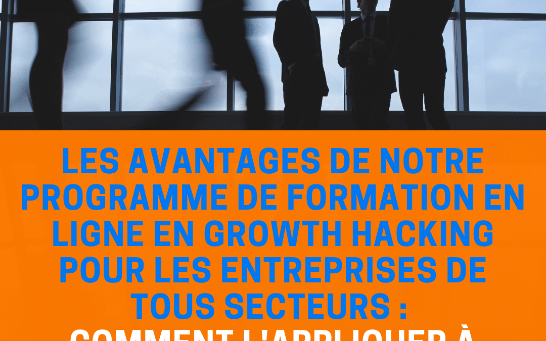 Les avantages de notre programme de formation en ligne en growth hacking pour les entreprises de tous secteurs : comment l’appliquer à votre entreprise ?